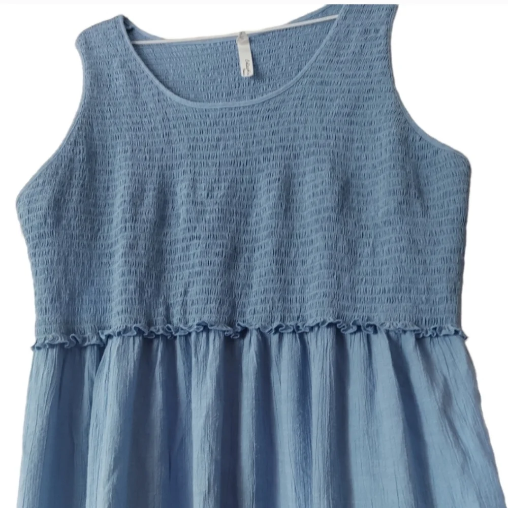 NY Collection Smocked Maxi Dress. - Picture 7 of 7